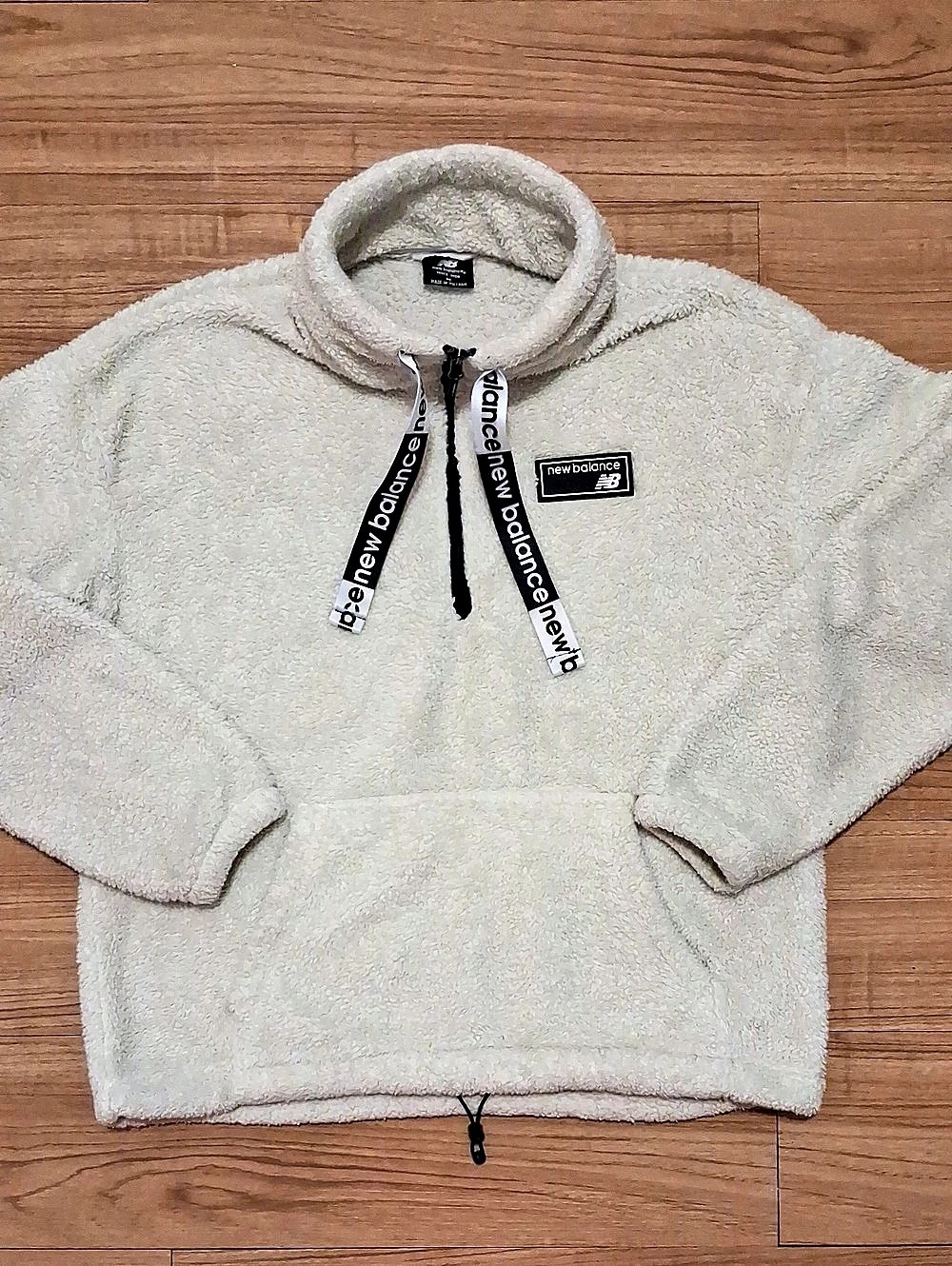 New Balance Fleece Half-Zip Pullover in Gray